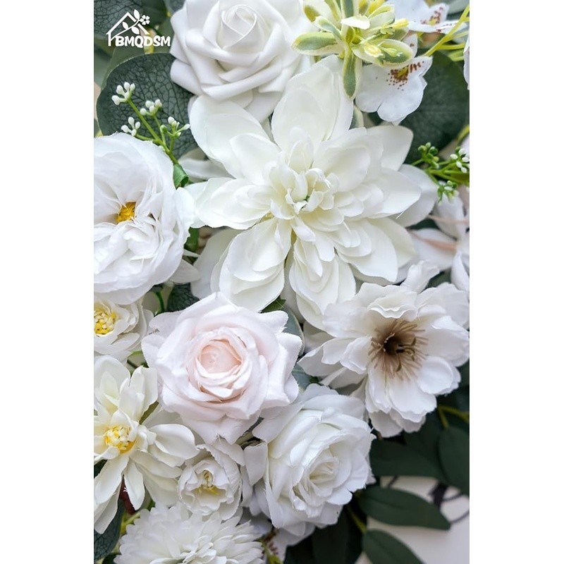 Artificial Wedding Arch Flowers Kit Lifelike Silk Foam Decoration Easy Use