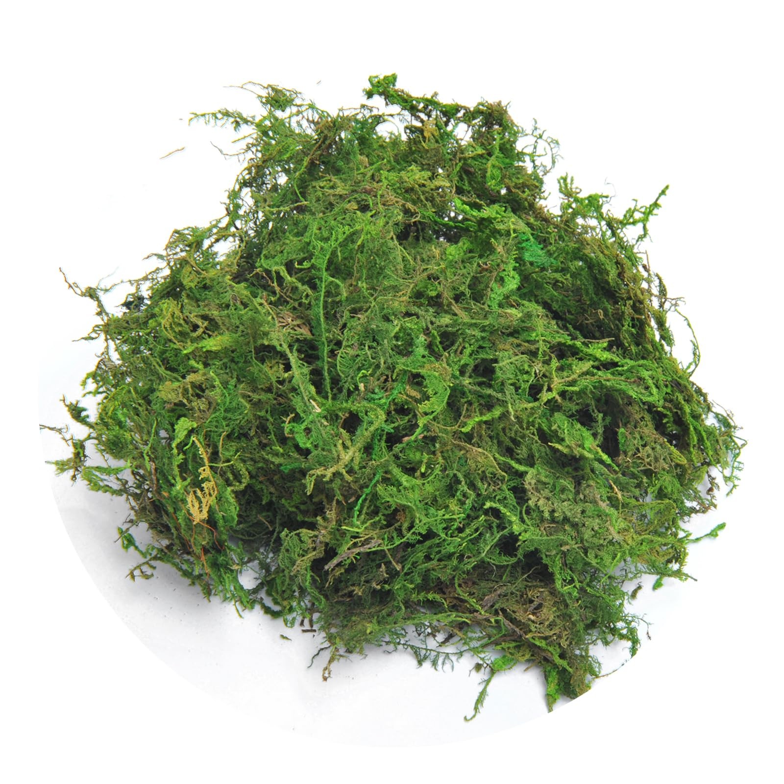 TOPCOMWW Fake Moss, 10.5oz Aftificial Decorative Green Grass for Centerpieces, P