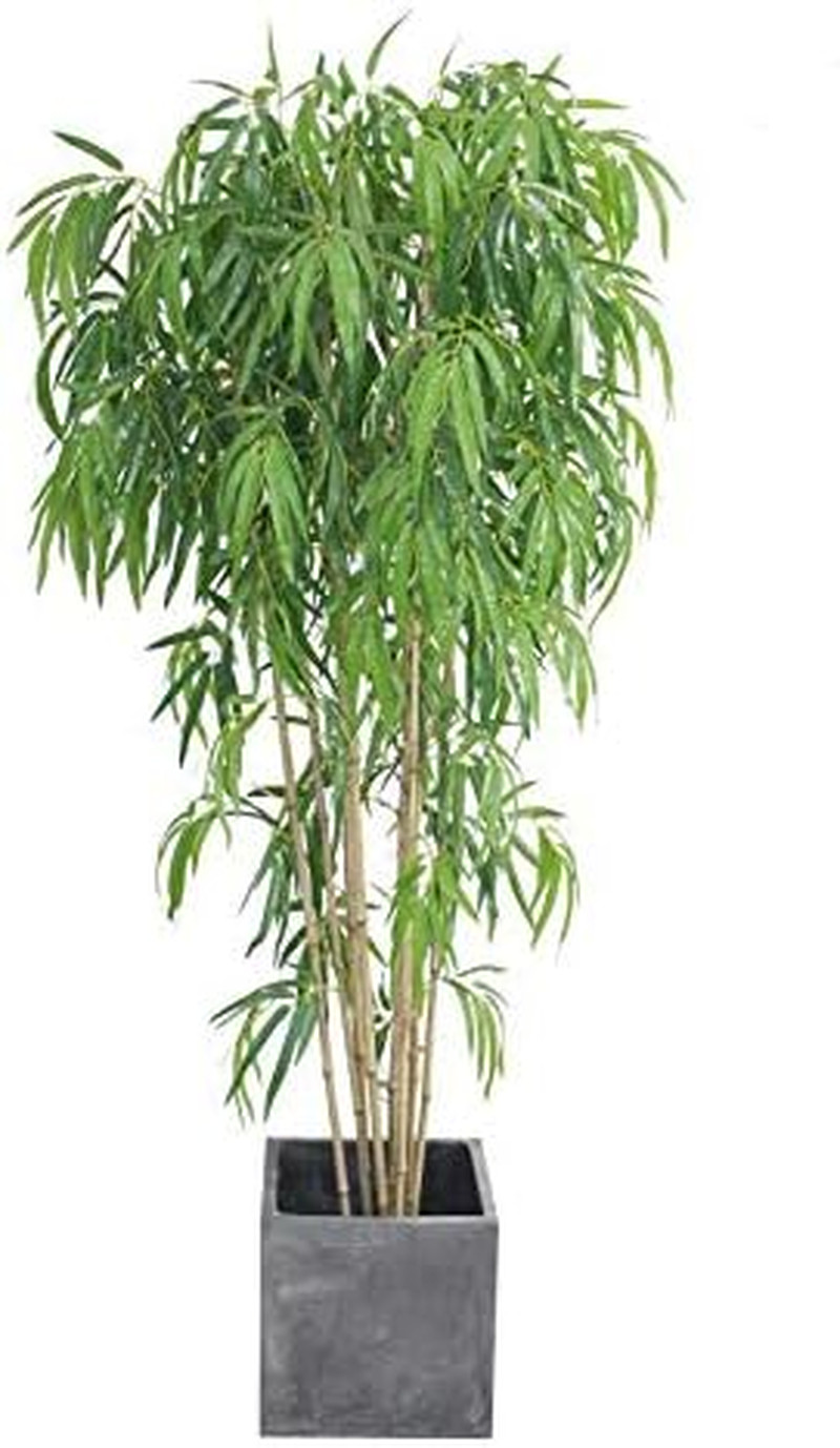 Lifelike 7′ Emerald Green Bamboo Tree with UV Protection & Nursery Pot