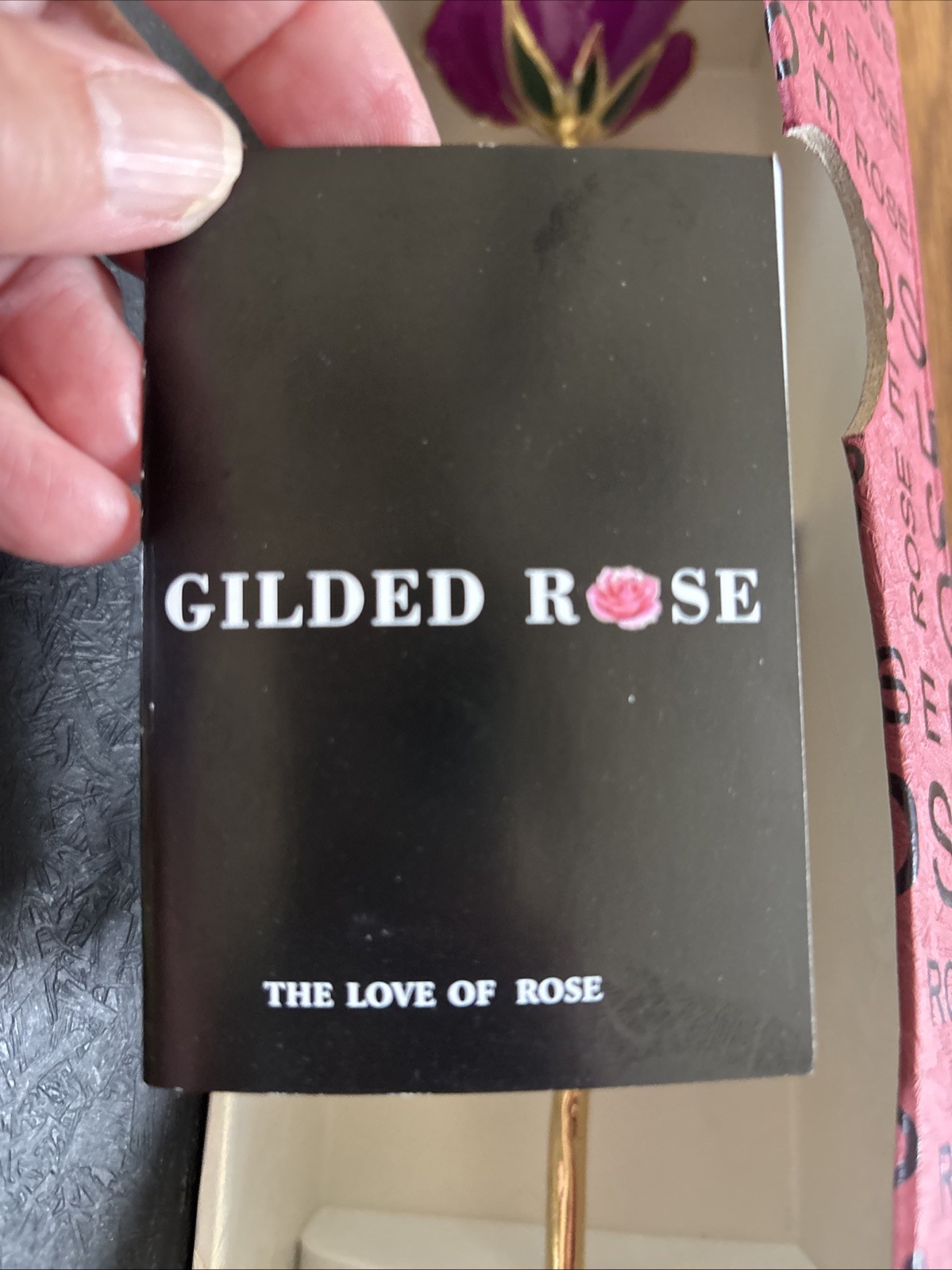 24k Gold Rose (purple) New Gift Boxed