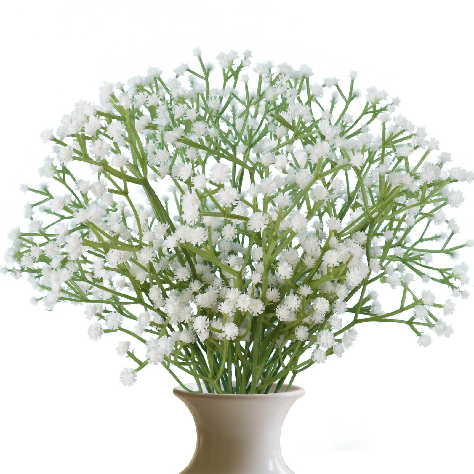 White Artificial Baby’s Breath 6 PCS Real Touch Gypsophila Flower Bouquets