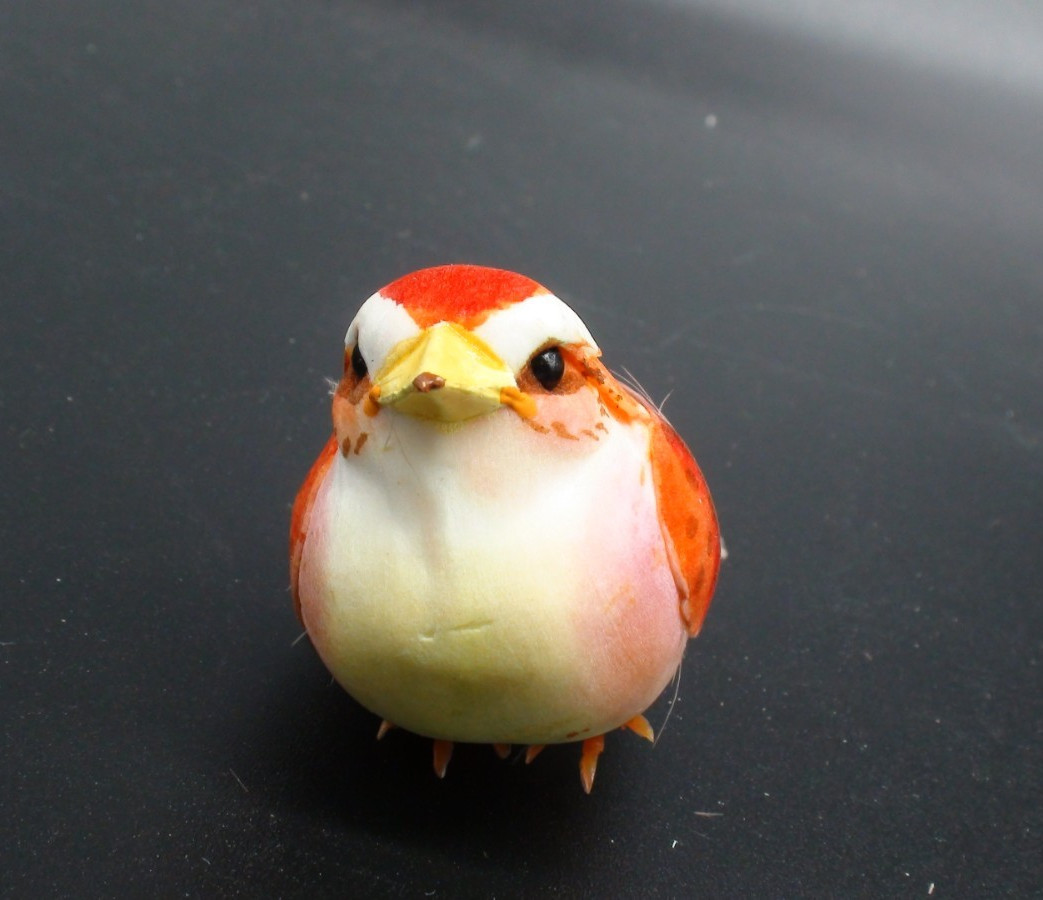 Set of 1 2 Artificial Birds for Decoration, Floral Arrangements with wires. #35