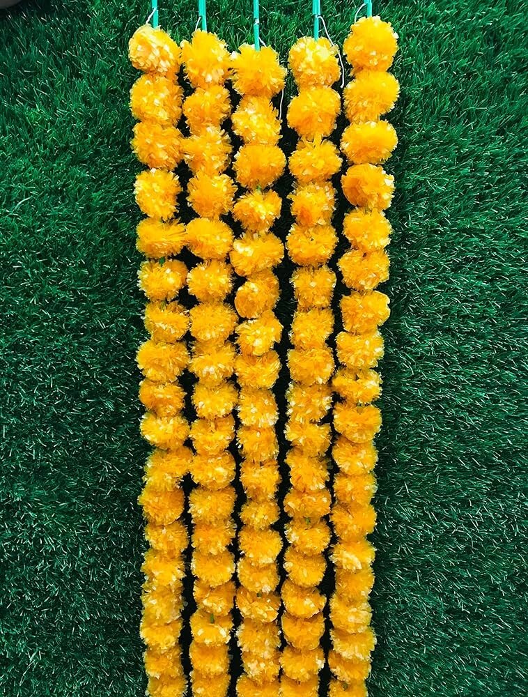 Artificial Flower Garlands, Jumka & Toran For Indian Festival Navratri & Diwali