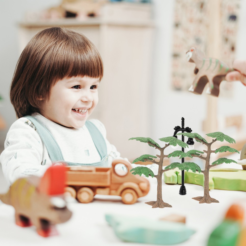2 PC Micro-simulation Small Tree DIY Model of Sand Table Landscape Models