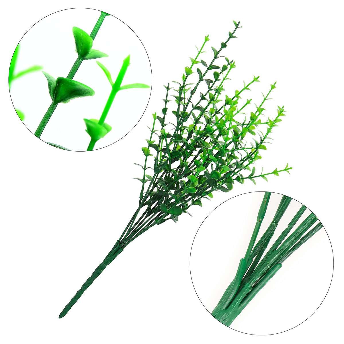 2/6/10x Artificial Eucalyptus Stems Fake Plants Greenery Decor Eucalipto Leaves