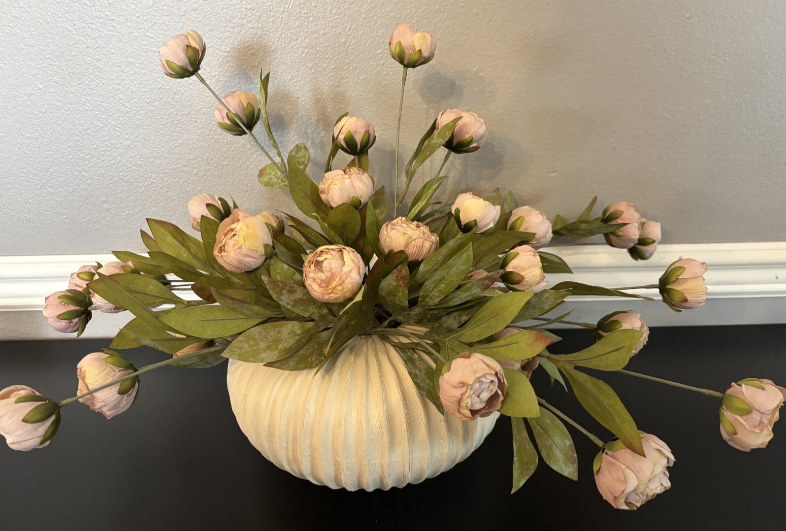 New Ashland Tan Peony Stem Viral 4 Stems Artificial Flowers