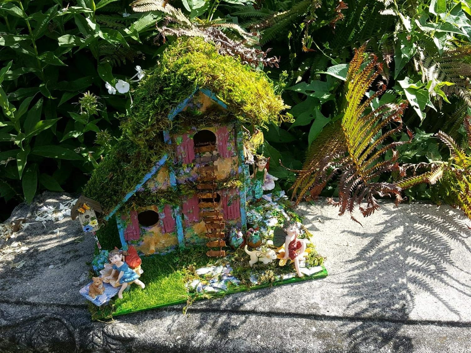 4PCS Fairy Garden Micro Landscape Artificial Moss Grass, 15X15Cm/5.9X5.9Inch