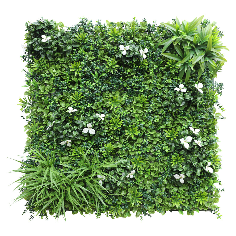 40″x 40″ Artificial 3D Faux Ivy Fence Mixed Panel Mat Wall Fence Hedge Decor #02