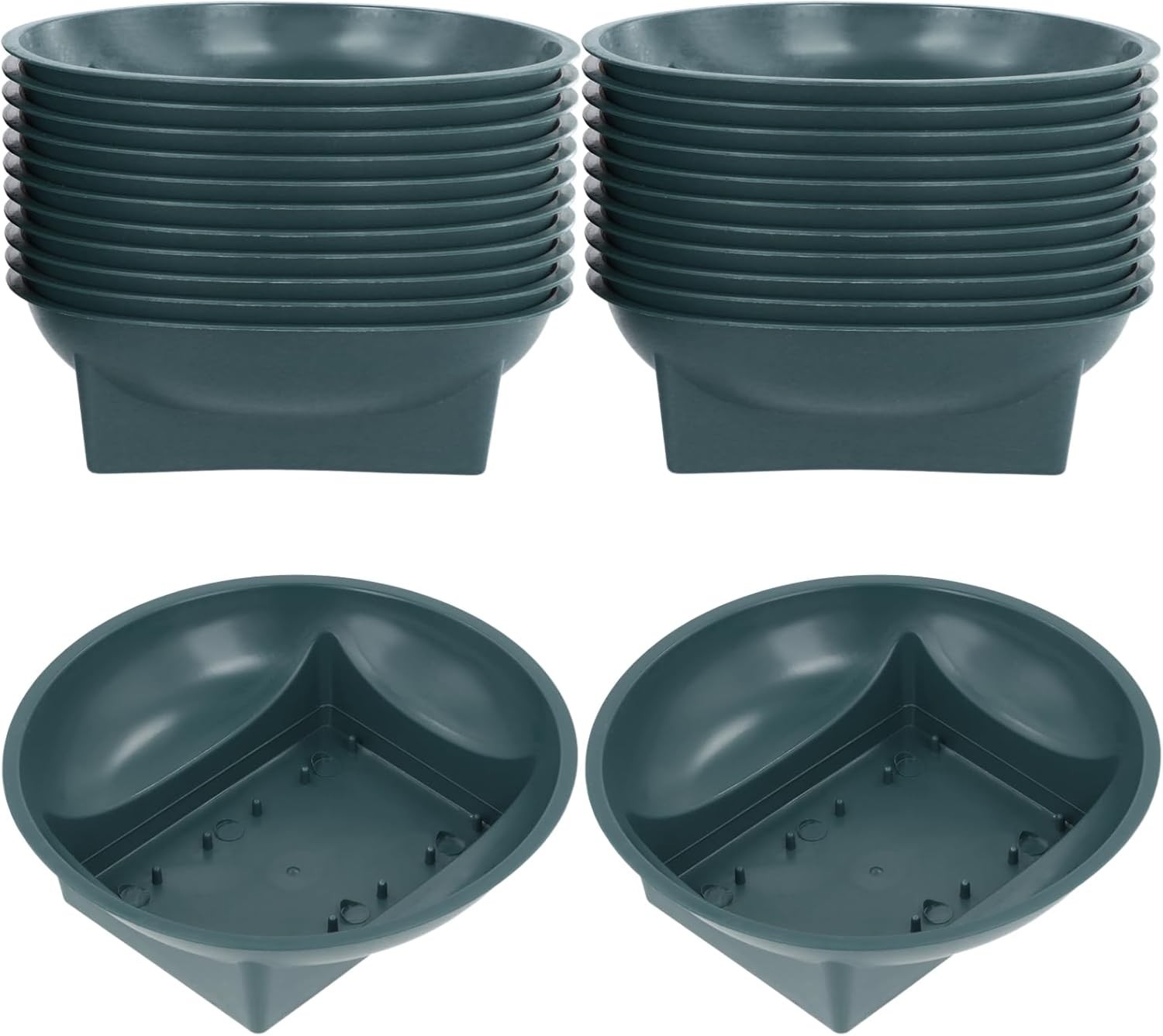 24 Pcs Floral Supplies Green Bowls for Flower Arrangements, Floral Arrangemen…