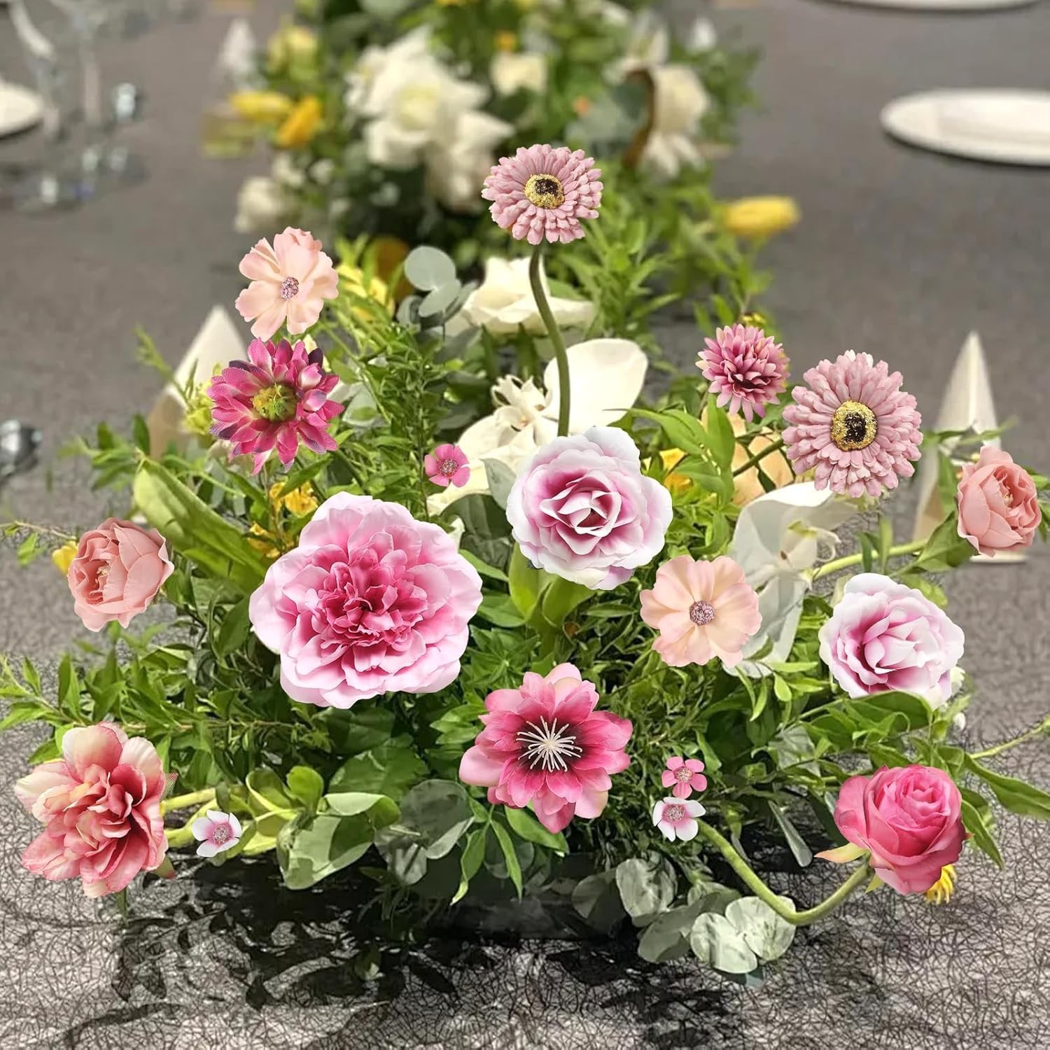 Faux Flower Heads Mini Artificial Flower Heads Fake Peony Daisy Rose Flowers …