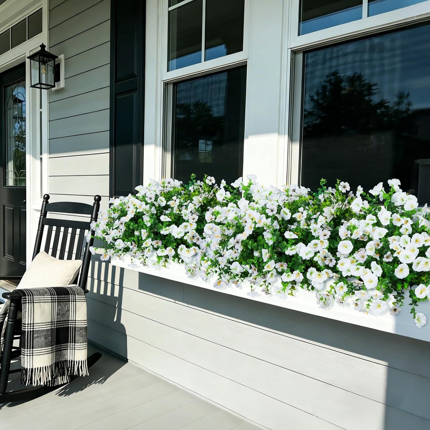 Zero Maintenance Artificial Flowers for Home, Patio, and Garden – 12 Bunches