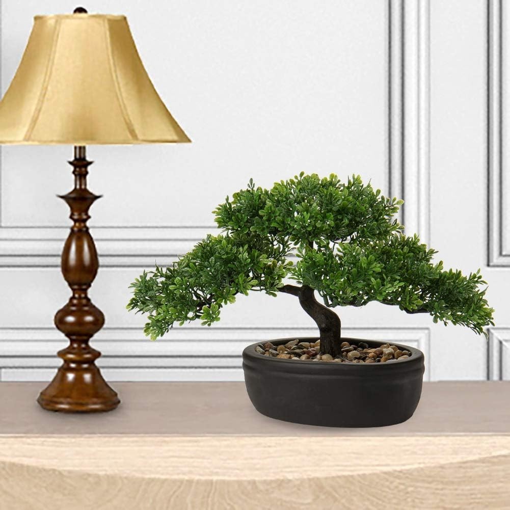 Artificial Bonsai Tree with Ceramic Planter