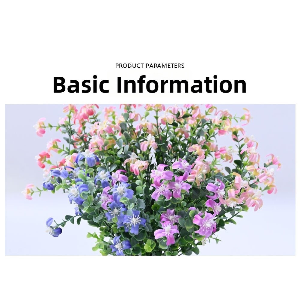 Baby’s Breath Fake Flowers in Pot for Modern Minimalist Home Office Decoration