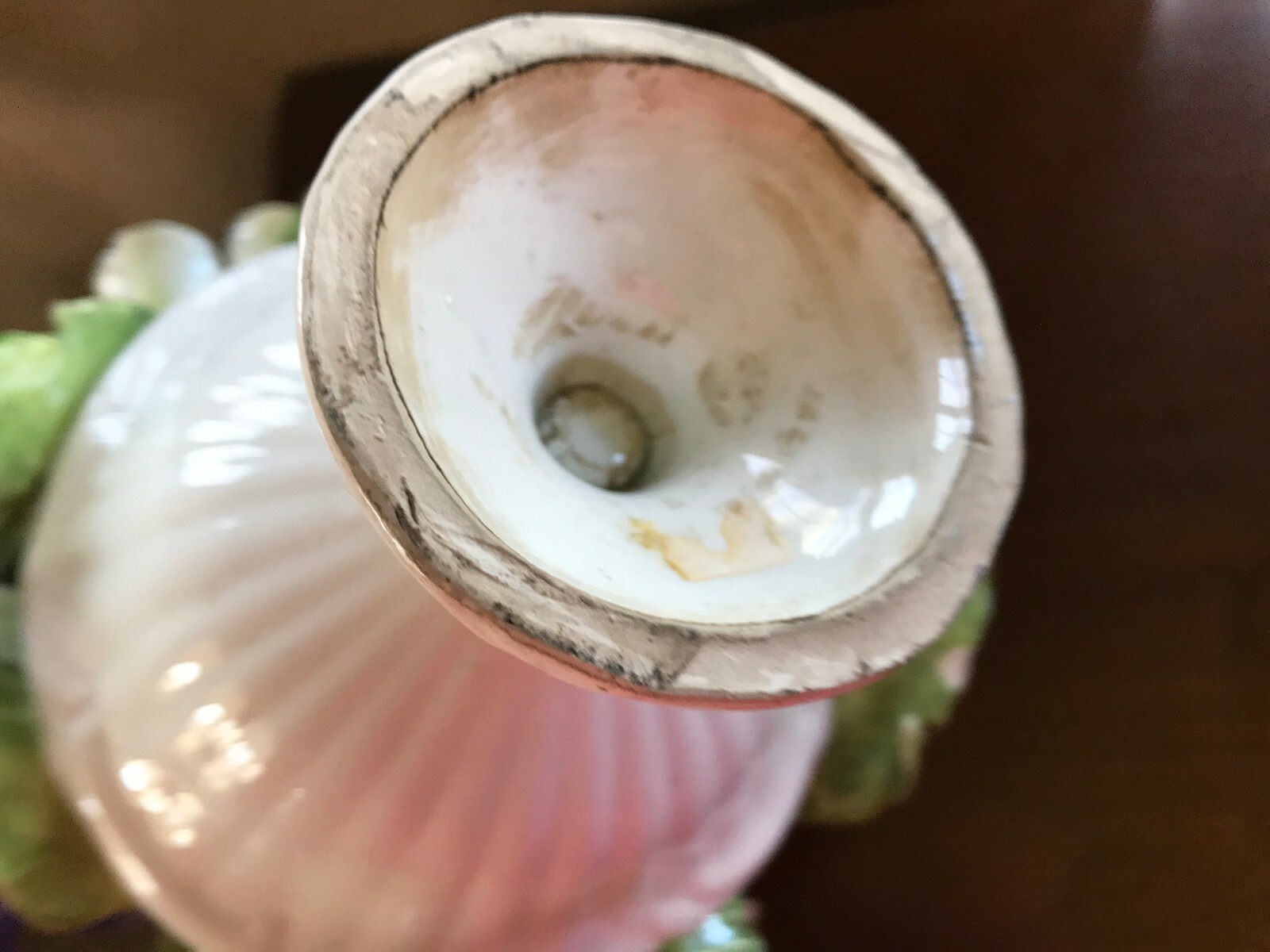 porcelain enamel floral centerpiece