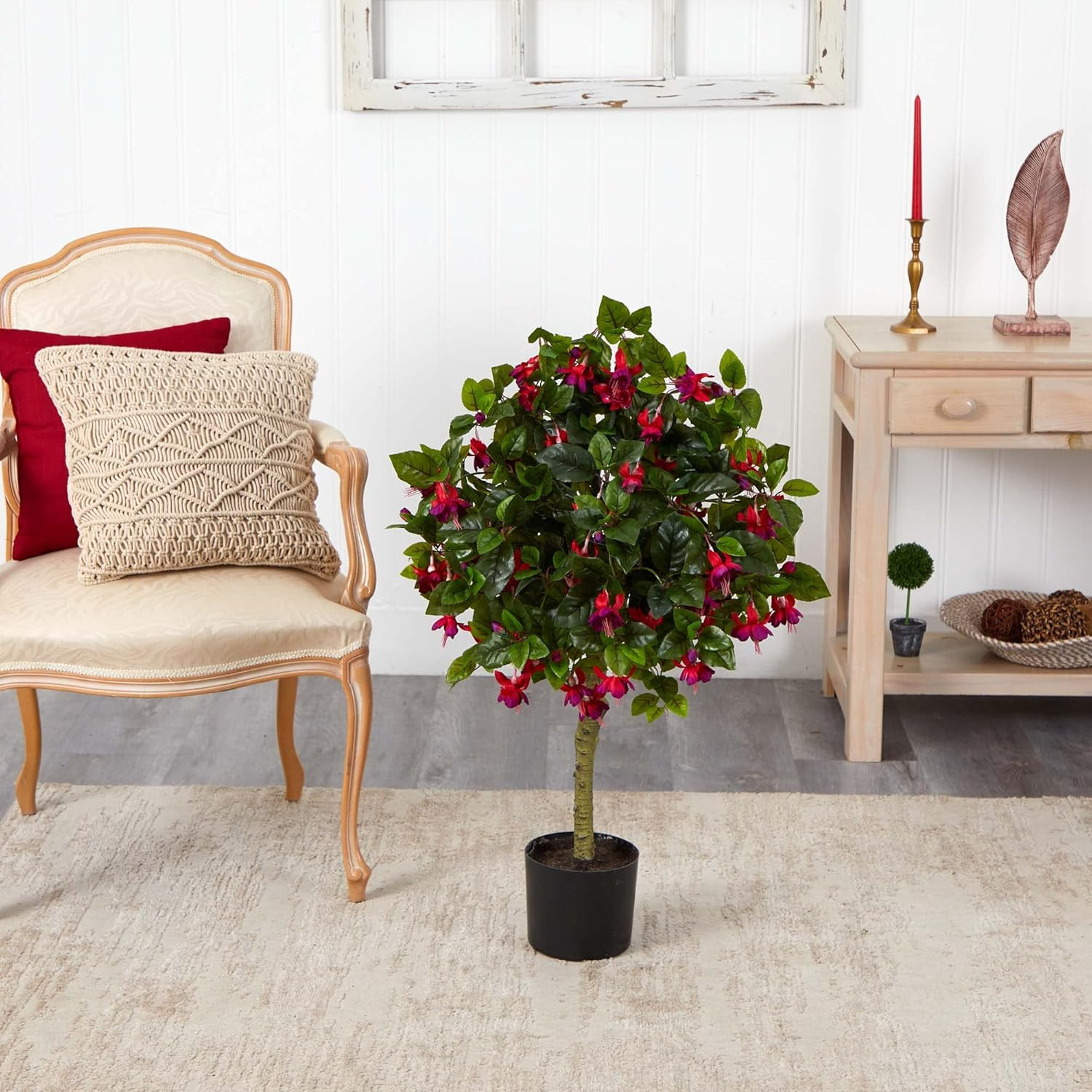Vibrant 3Ft. Fuchsia Artificial Tree for Home Decor and Events