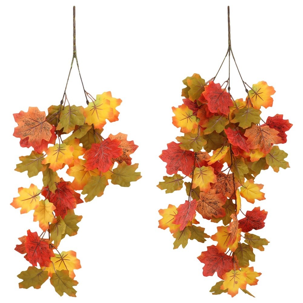 75cm x 61cm Maple Vine Wall Hanging for Indoor Outdoor Seasonal Display