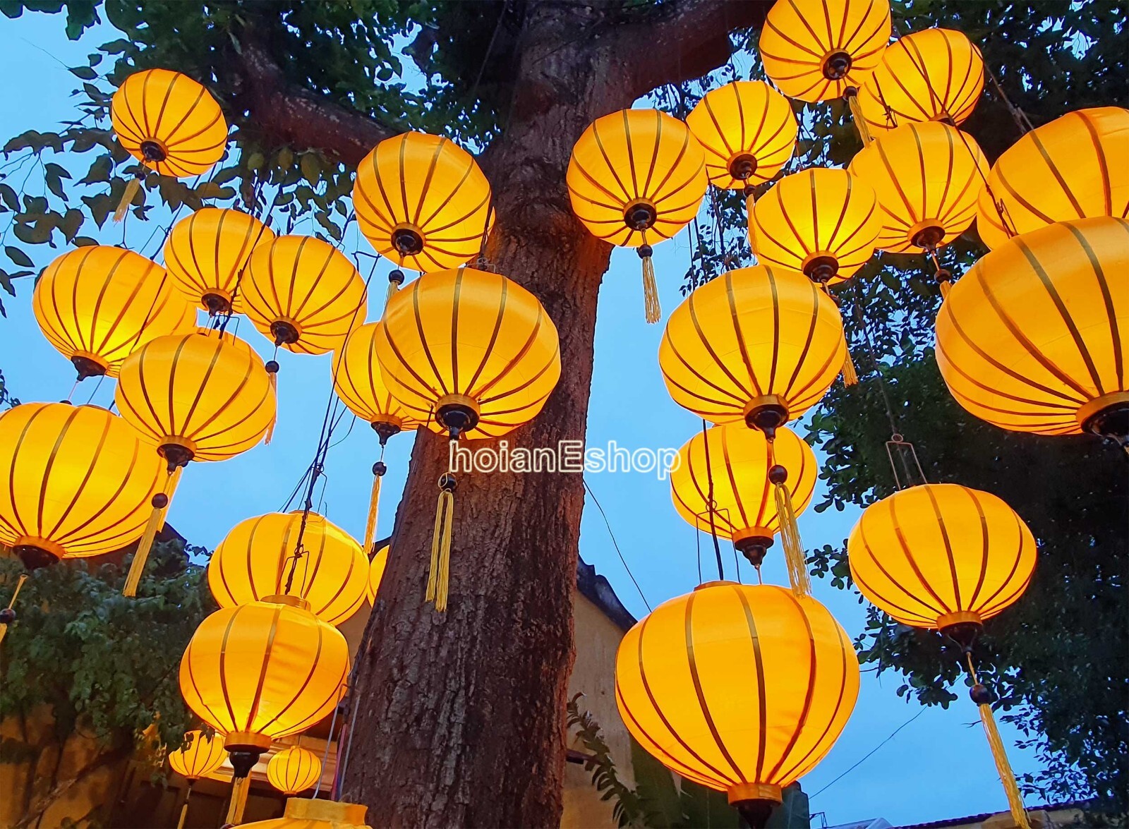 Set 30 Vietnam Silk Lanterns 35cm Restaurant decor Outdoor Garden Party decor