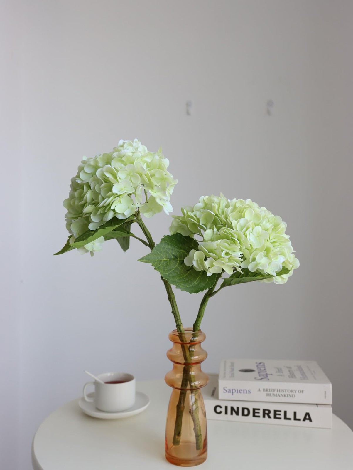 Buart 4PCS Long Stem Big Size Flowers Artificial Silk Hydrangea Lifelike Flow…
