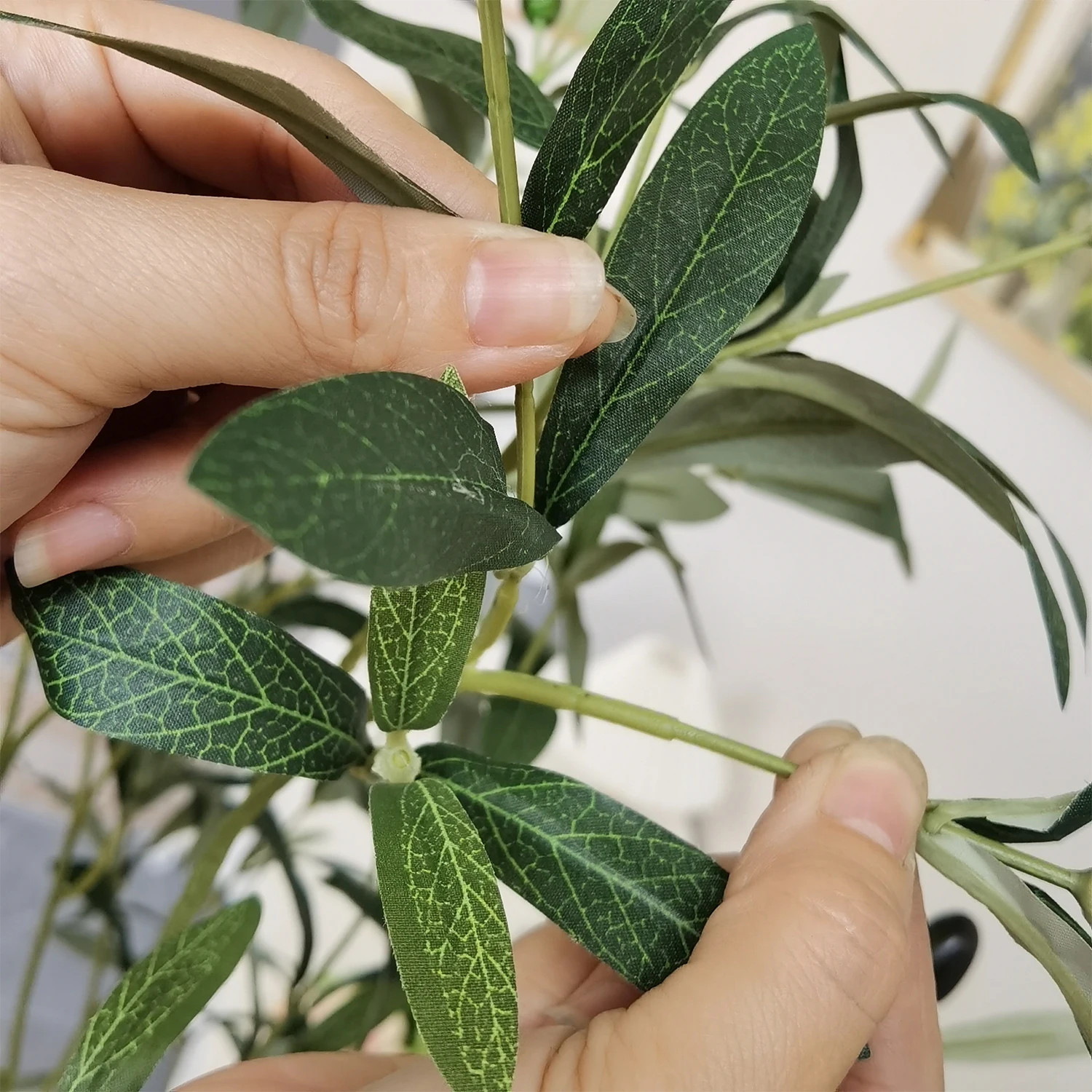 120-180cm Artificial Olive Tree Branch Without Pot Modern Minimalist Fake Plant