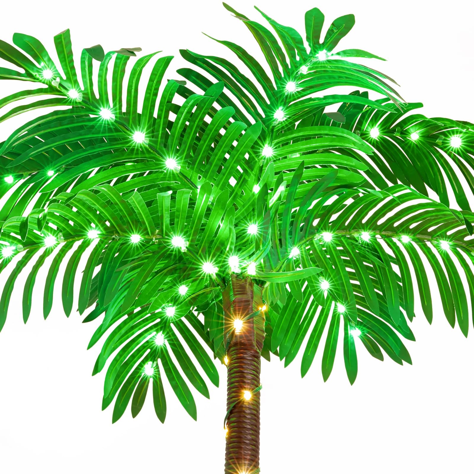 7FT Palm Trees for Outside Patio, Christmas Palm Trees Decor, Waterproof＆Wind…