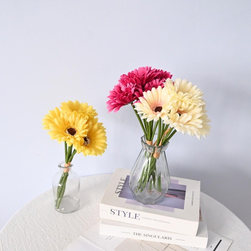 Artificial Silk Sunflower Daisy Bouquet for Wedding Photography Home Decor