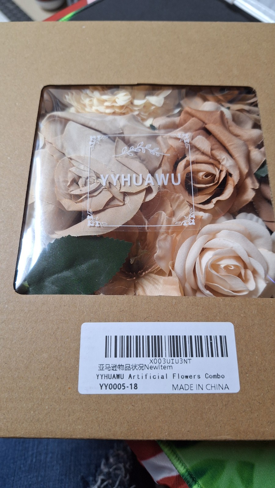 Artificial Flowers Combo DIY Colors Brown & Nude New