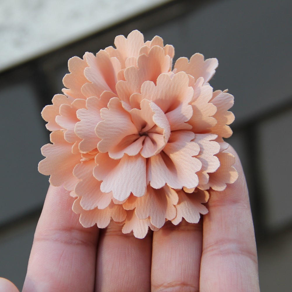 6cm 12Colors Newborn DIY Fashion Chic Shabby Artificial Shaped Fabric Flower