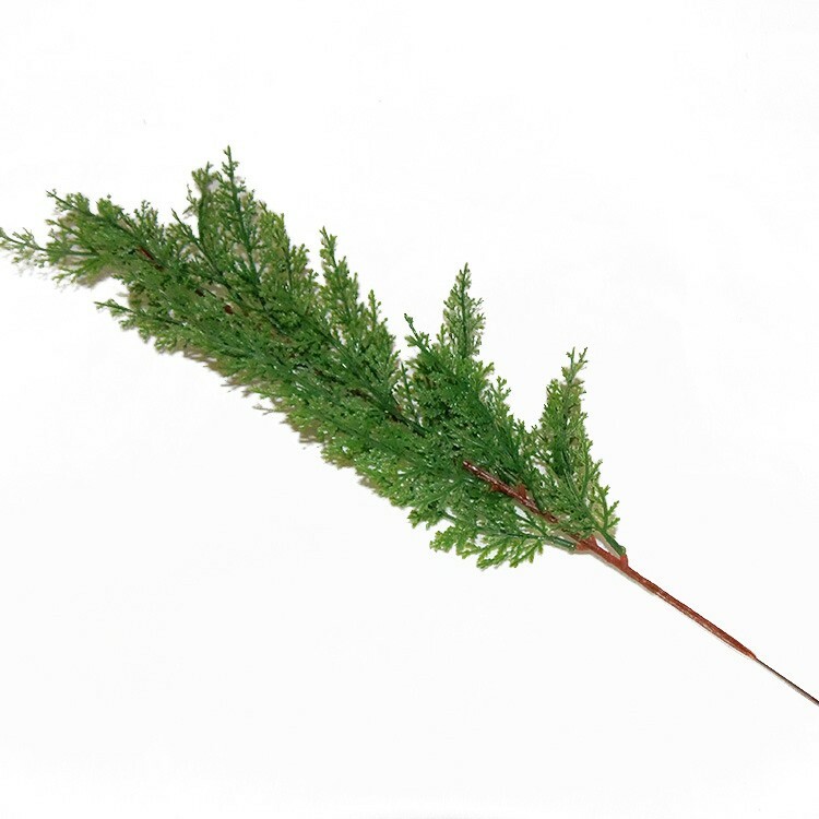 10* Artificial Pine Branches Flower DIY Fake Plants Christmas Tree Decor 42cm
