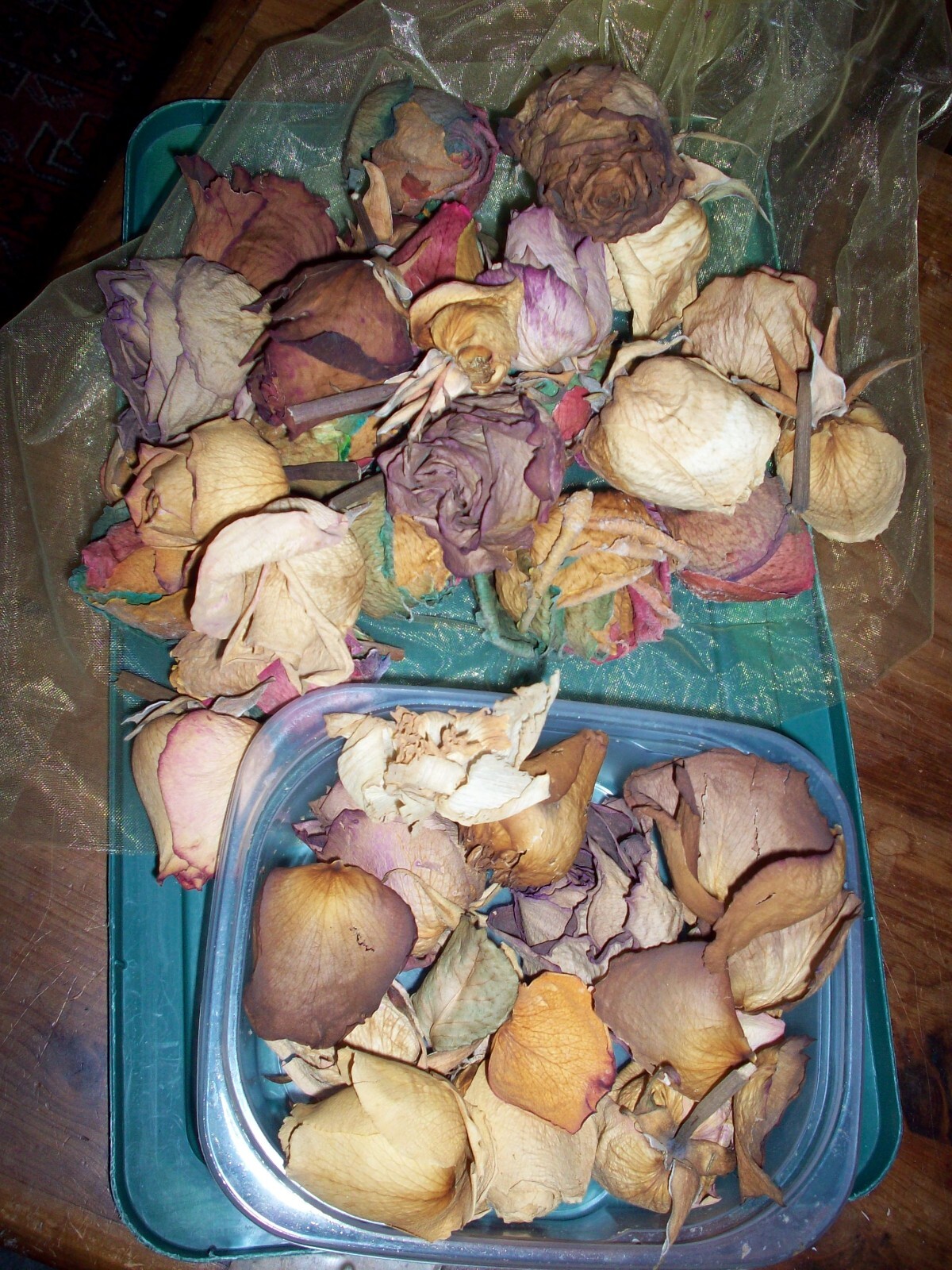 Real Dried Rose Flower Bunch of Dried Rose Heads Craft Floral Living Room Decor