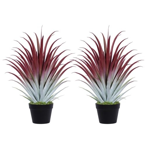 ft Fake Spiked Agave Plant – Red Artificial Aloe Vera Plant6 Inch – Tall 26″ 2