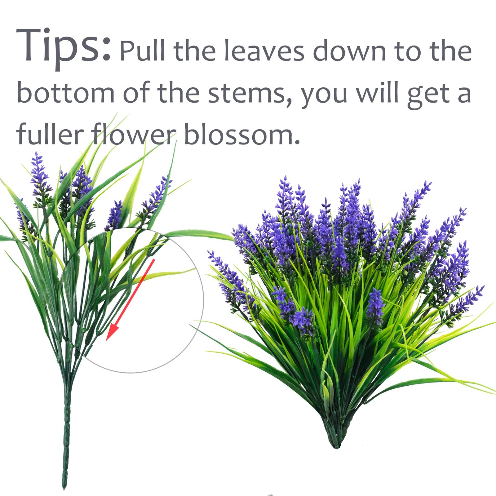 Rowfad 22 Pcs Artificial Outdoor Flowers UV Resistant Lavender Fake Greenery …