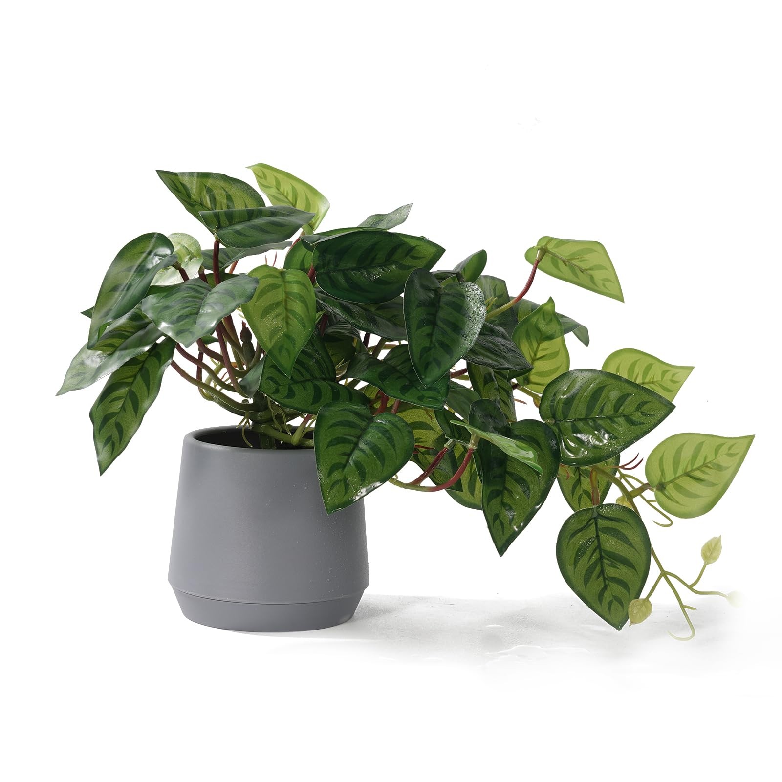 Fake Pothos in Pots,Realistic Devil’s Ivy Plant,Potted Plant Indoor Faux Plan…