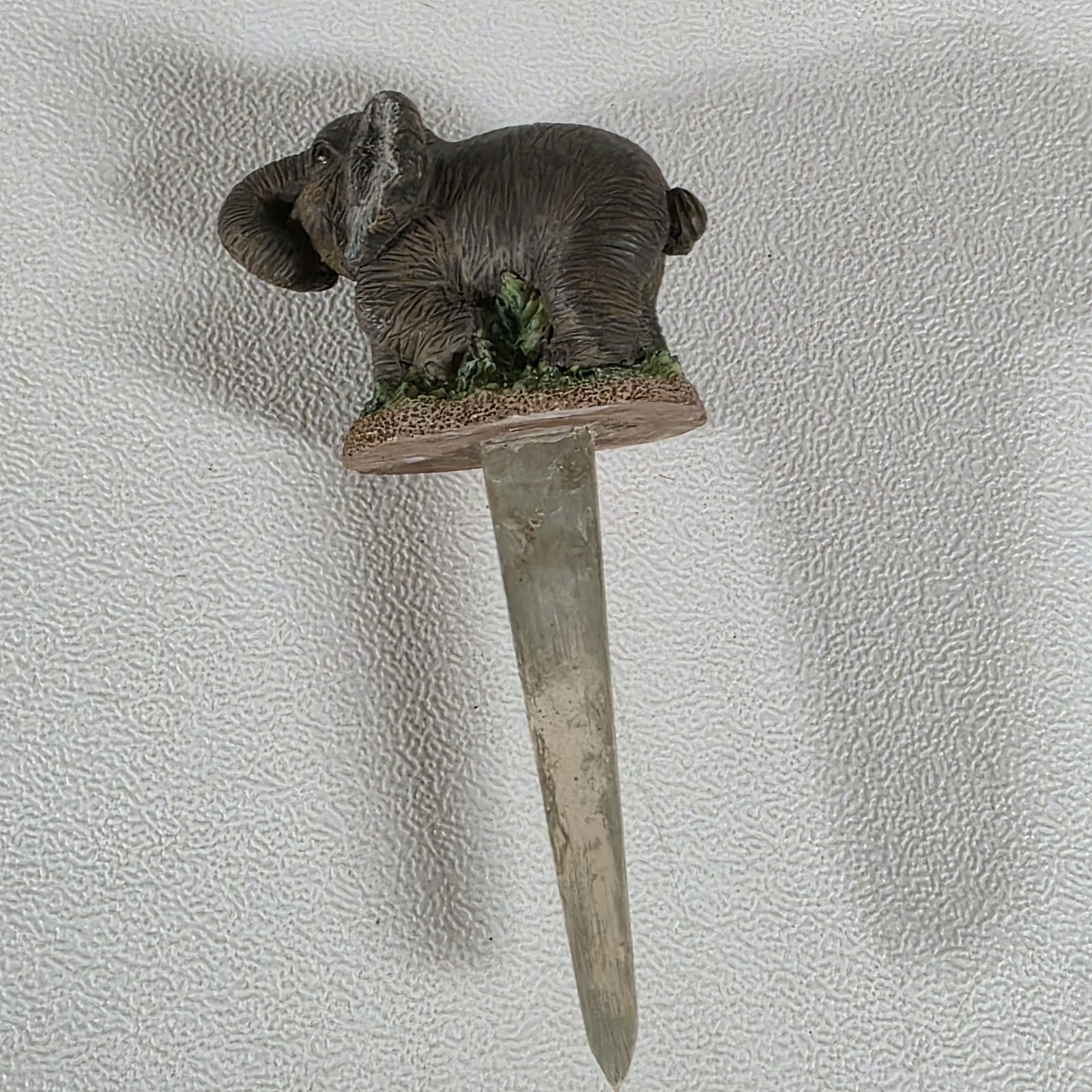 Elephant Figure Plant Pick Flower Pot Decor Indoor Outdoor Wide Post