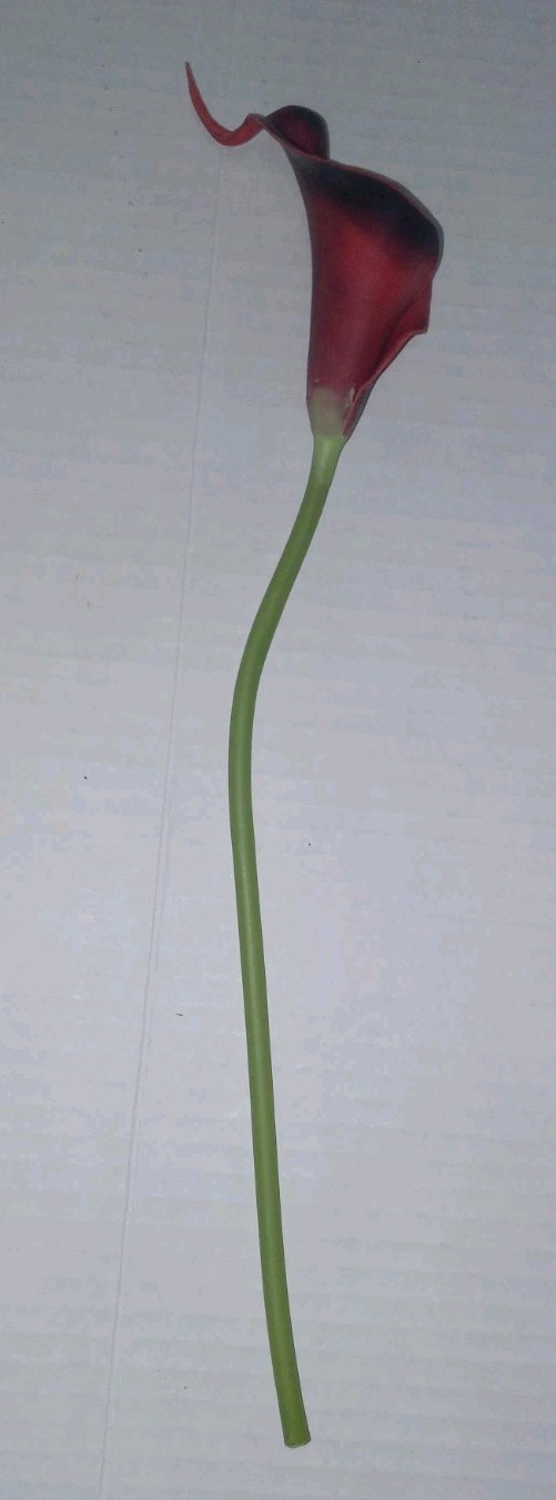 10~Stem Bundle Of Brick Red Real Touch 12″ CALLA LILLIE Artificial Flowers