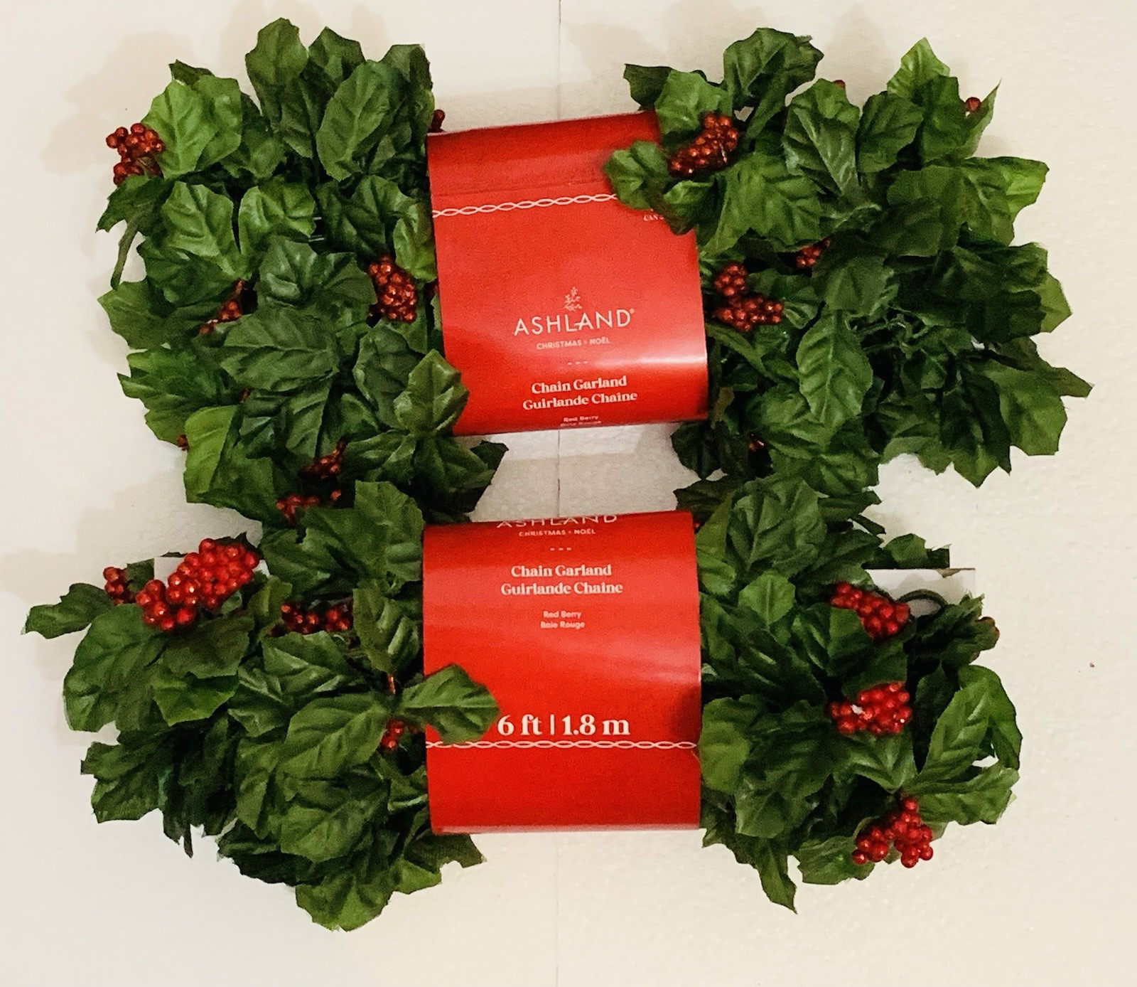 Lot of 2 6ft. Red Berry Chain Garland by Ashland®