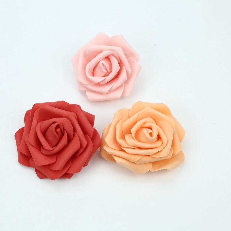 7CM Artificial Foam Roses Flower Home Wedding Decoration Garden Accessories DIY