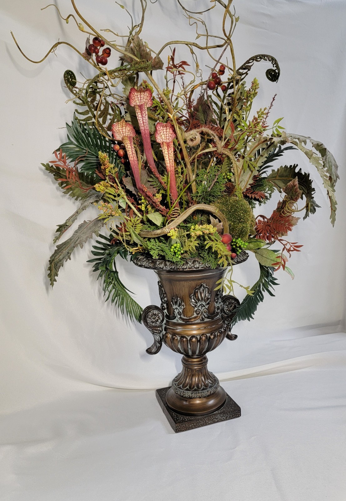 Faux Botanical Arrangement and Centerpiece