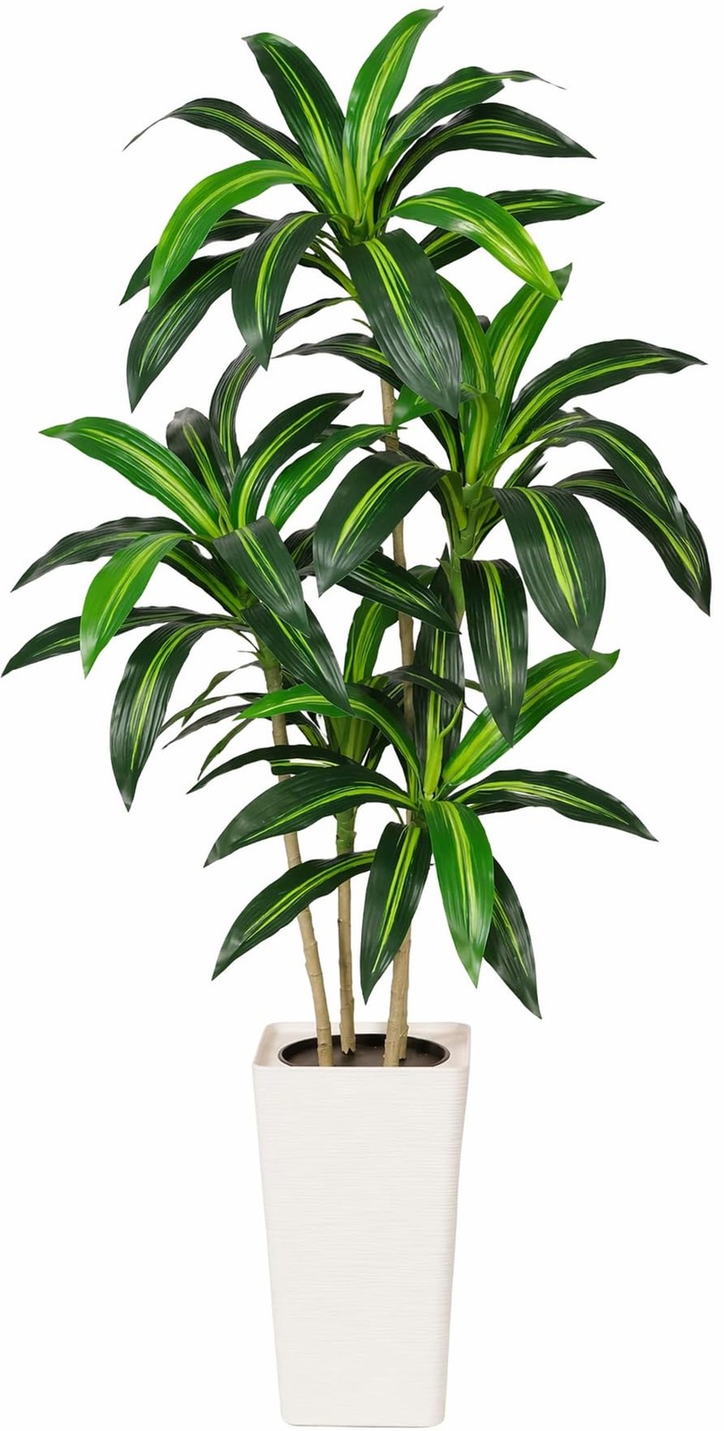 5FT Artificial Dracaena Plant Indoor – Tall Artificial Indoor Tree in Pot, Re…