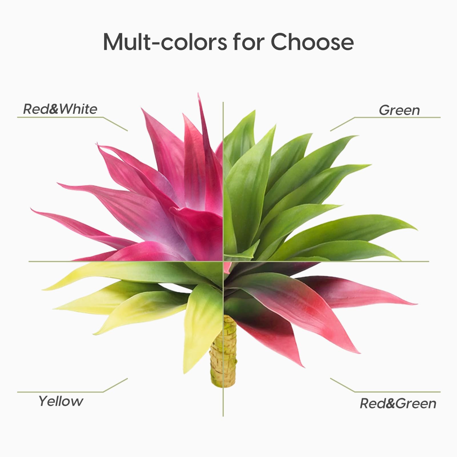 Fake Agave Plant Outdoor, Artificial Plants Large Size for Indoor Decor, Faux…
