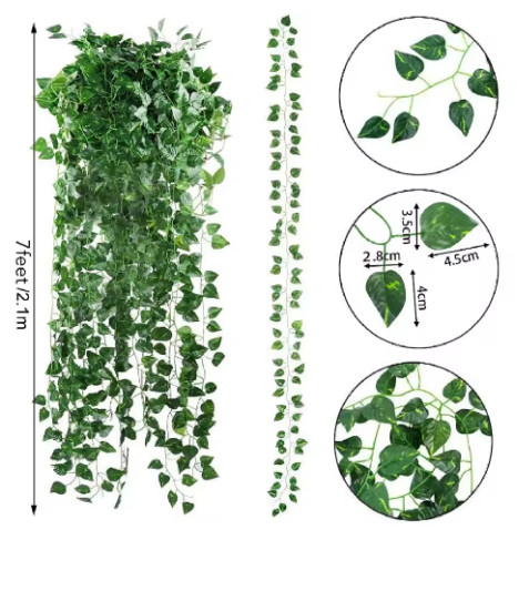 BEST VALUE 12Pcs Artificial Ivy Garland 84ft – Silk Greenery Vines Decor