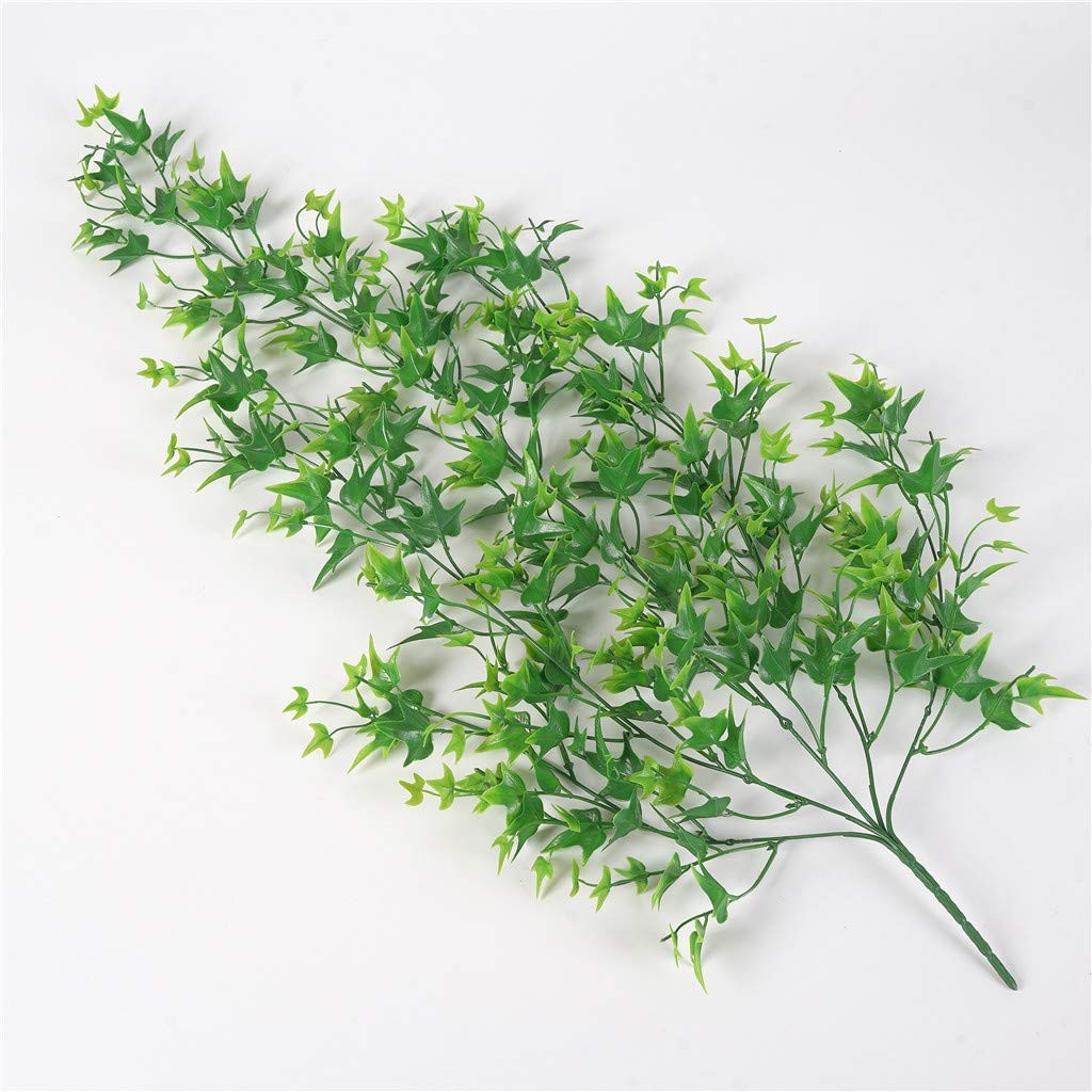 Artificial Vines, Hanging Vine Sweet Potato Leaves Ivy Plastic Plants UV Resi…