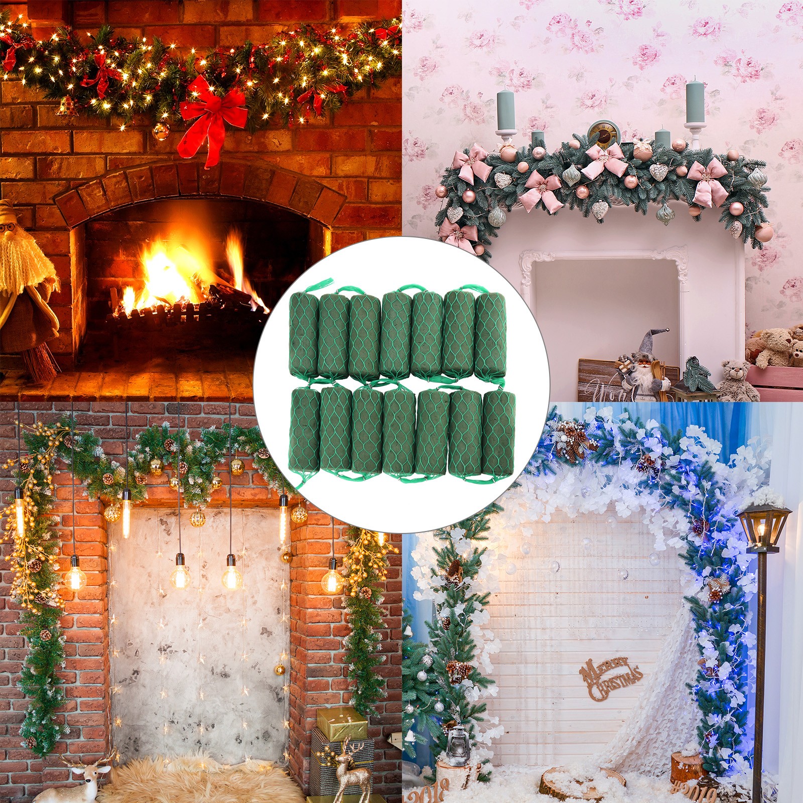14-Section Irregular Floral Foam Wedding Arch Table Flower Arrangement Supply