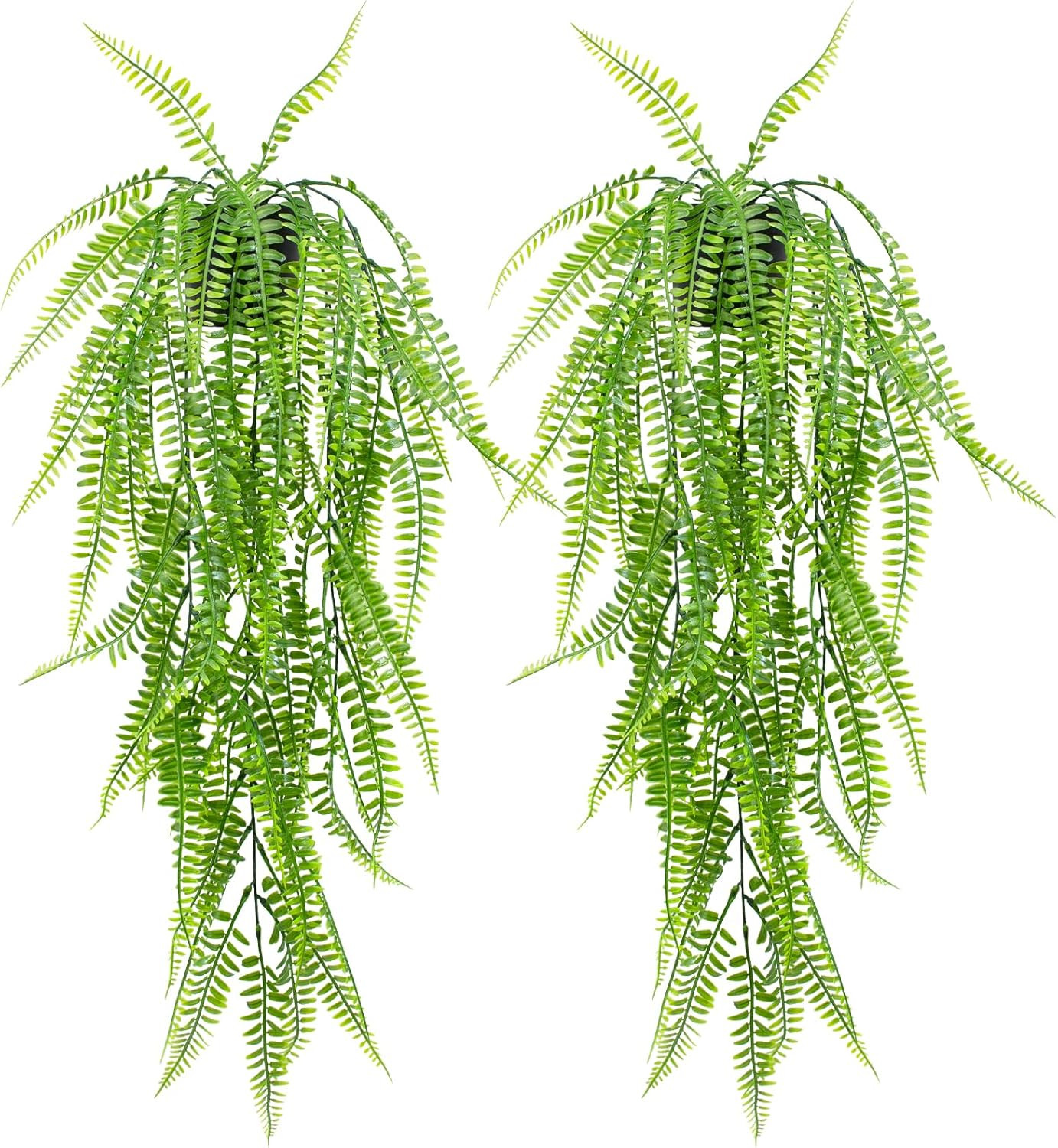 Small Fake Hanging Purple Eyebrow Leaf Plant Artificial Potted Plants Indoor 39-