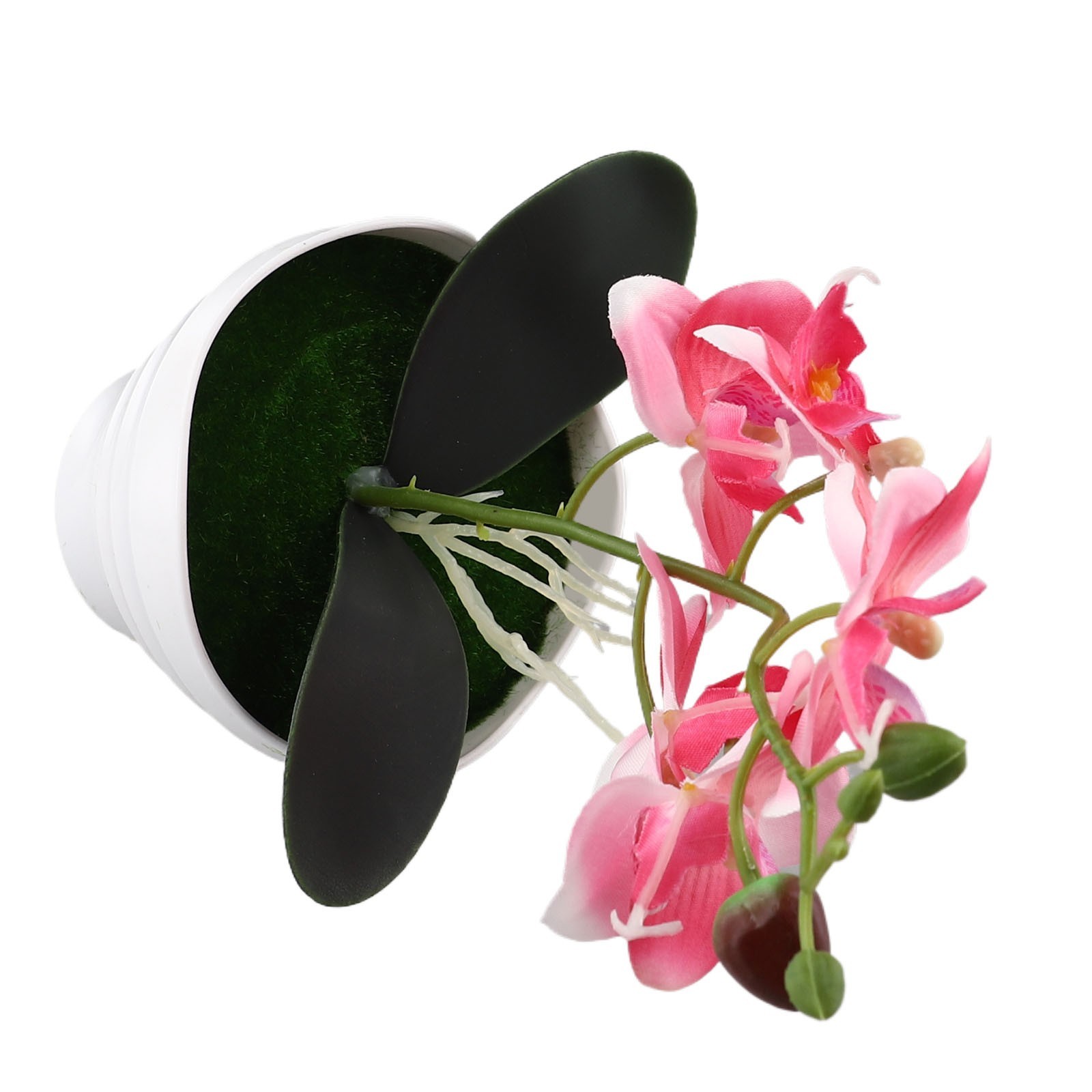 Artificial Butterfly Orchid Flower Plants In Pot Fake Home Wedding Party Decor
