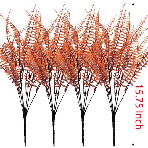 Artificial Plants Fake Ferns Plant Artificial Flowers for Outdoors UV 4 Fall
