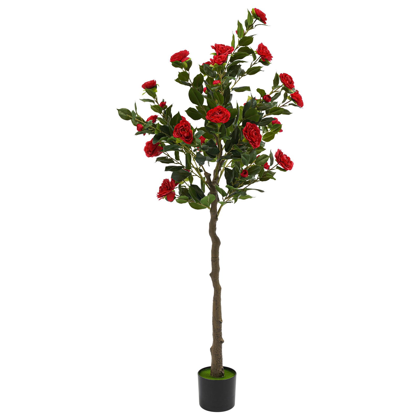 59in Artificial Camellia Tree Modern Home Decor (indoor/outdoor). Retail $65.08