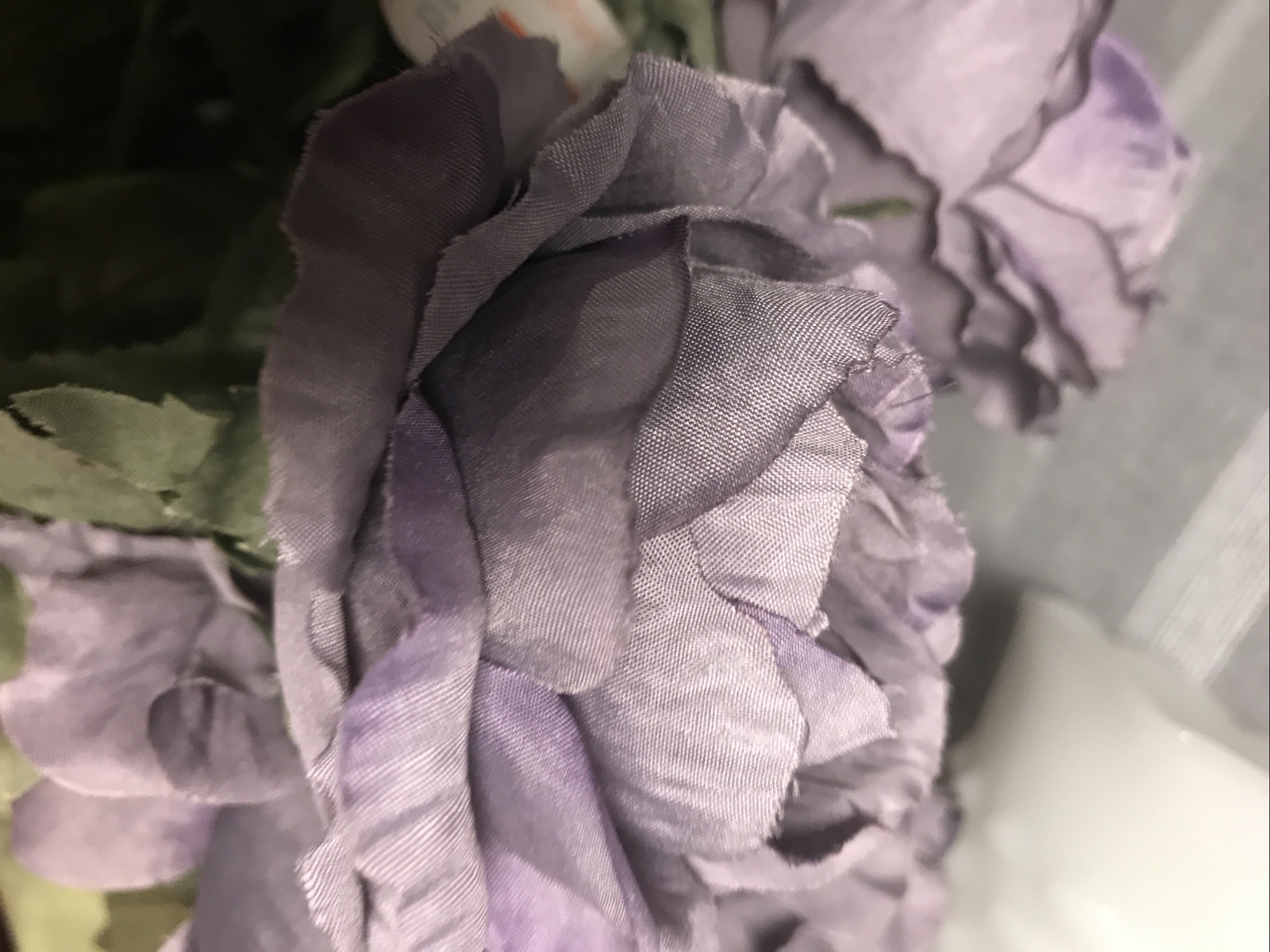 Beautiful Faux Silk Flower Bunches Bouquet (2) NEW Floral Centerpiece Purple