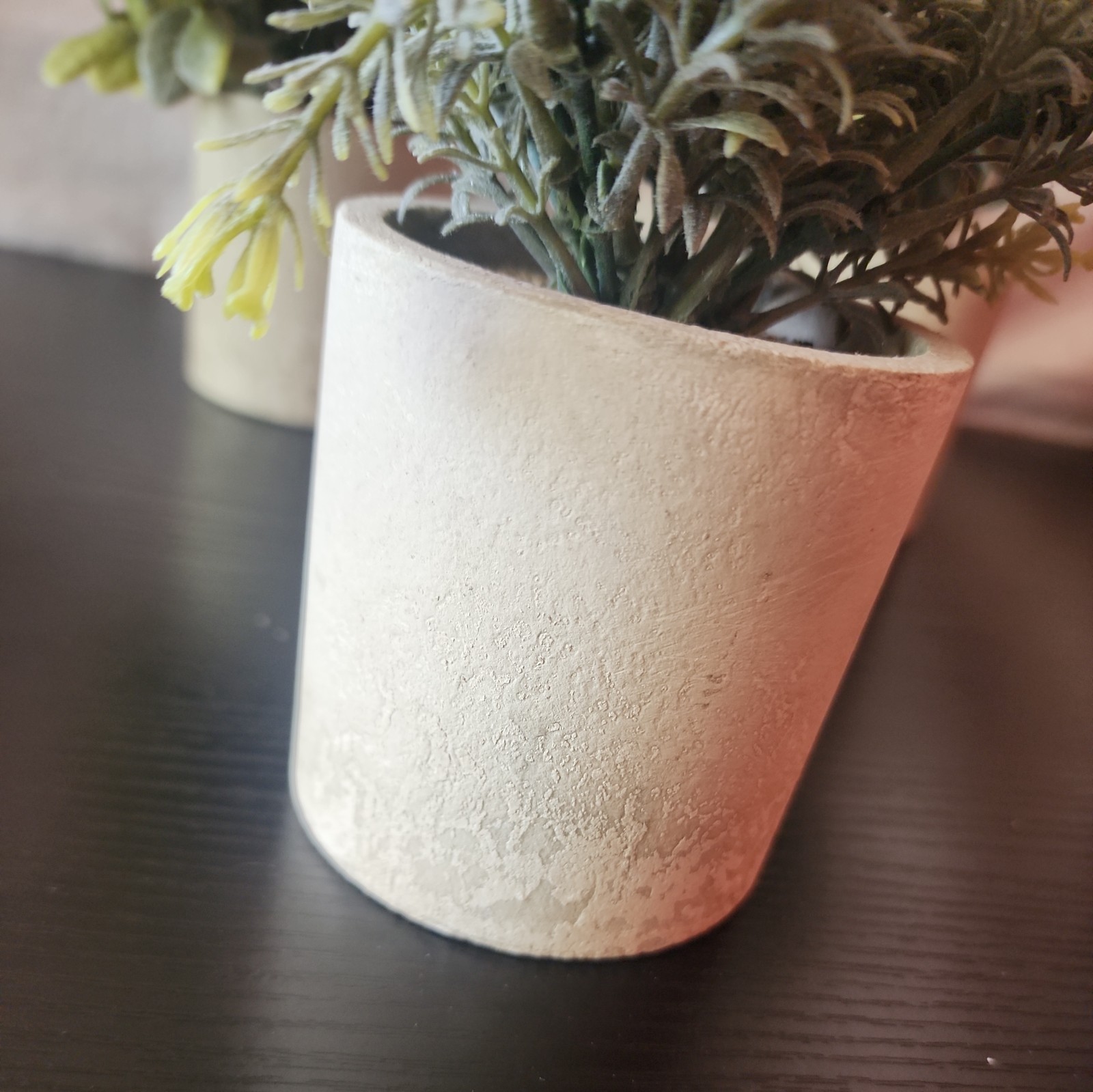Der Rose 3 Pack Mini Artificial Plants & Pots Decor Eucalyptus Rosemary Boxwood