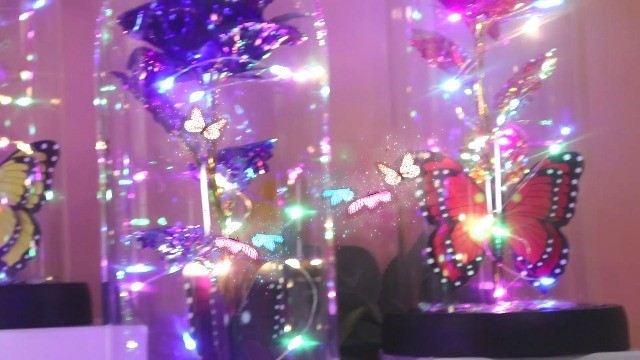 Galaxy Crystal Light Up Rose in Glass Dome – Perfect Mother’s Day & Birthday Gif