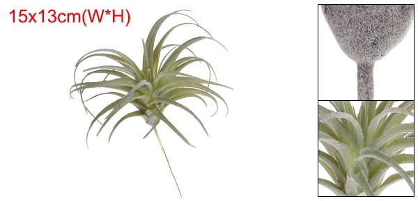 1Pcs Artificial Succulent Plants Fake Pineapple Grass 5″, Light Green
